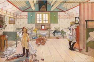 Mammas_och_småflickornas_rum_av_Carl_Larsson_1897